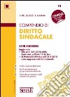 Compendio di diritto sindacale libro