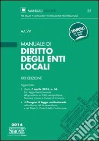 Manuale di diritto degli enti locali libro