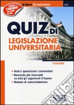 Quiz di legislazione universitaria libro