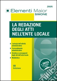 La redazione degli atti nell'ente locale libro