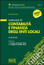 Manuale di contabilità e finanza degli enti locali libro