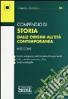 Compendio di storia dalle origini all'età contemporanea libro