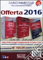 Codice civile-Leggi complementari al codice civile-Appendice di aggiornamento ai codici civile e penale. Annotati con la giurisprudenza. Con CD-ROM libro