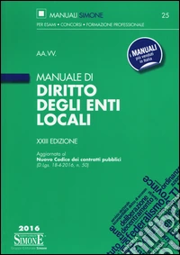 Manuale di diritto degli enti locali libro