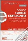 Codice civile esplicato. Con commento essenziale articolo per articolo e schemi a lettura guidata. Leggi complementari libro