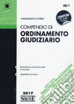 Compendio di ordinamento giudiziario libro