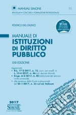 Manuale di istituzioni di diritto pubblico libro