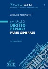 Manuale di diritto penale. Parte generale libro