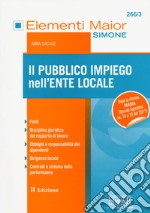 Il pubblico impiego nell'ente locale libro