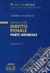 Manuale di diritto penale. Parte generale libro