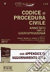Codice di procedura civile annotato con la giurisprudenza-Appendice di aggiornamento 2018. Con CD-ROM libro