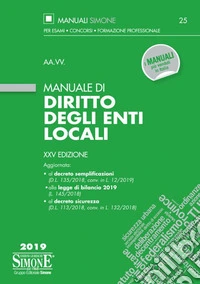 Manuale di diritto degli enti locali libro