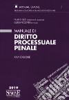 Manuale di diritto processuale penale libro