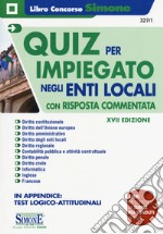 Quiz per impiegato negli enti locali libro