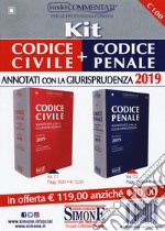 Kit codice civile + codice penale annotati con la Giurisprudenza libro