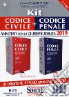 Kit codice civile + codice penale annotati con la Giurisprudenza libro