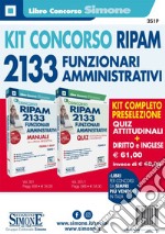 Concorso 2133 funzionari amministrativi RIPAM. Kit completo preselezione. Quiz Attitudinali. Diritto e Inglese. Con software di simulazione libro