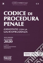 Codice di procedura penale. Annotato con la giurisprudenza. Con appendice di aggiornamento novembre 2020 libro