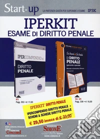 Iperkit esame di diritto penale: Ipercompendio diritto penale-Schemi & schede diritto penale libro