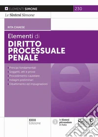 Elementi di diritto processuale penale
