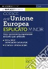 Codice dell'Unione Europea esplicato Minor. Con commento essenziale articolo per articolo libro