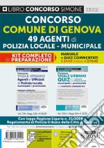 Concorso comune di Genova 49 agenti di polizia locale-municipale. Kit completo di preparazione libro