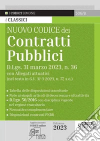 Nuovo codice dei contratti pubblici. Con QR-Code