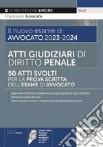 Il nuovo esame di avvocato 2023-2024. Atti giudiziari di diritto penale. 50 atti svolti per la prova scritta dell'esame di avvocato libro