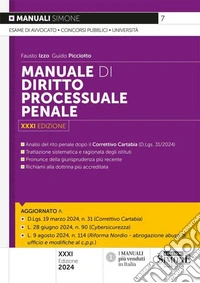 Manuale di diritto processuale penale
