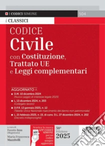 Codice civile. Con Costituzione, Trattato UE e leggi complementari. Con App Codici Simone