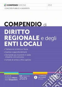 Compendio di diritto regionale e degli enti locali libro