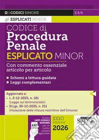 Codice di procedura penale. Esplicato minor. Con APP CODICI SIMONE per un codice sempre aggiornato libro
