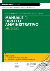 Manuale di diritto amministrativo libro