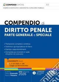 Compendio di diritto penale. Parte generale e speciale libro