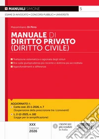 Manuale di diritto privato (diritto civile) libro