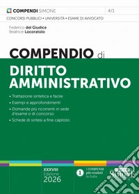 Compendio di diritto amministrativo libro