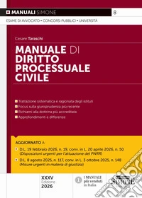 Manuale di diritto processuale civile libro