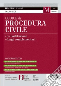 Codice di procedura civile con Costituzione e leggi complementari. Nuova ediz. Con app Codici Simone libro