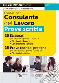 Esame per consulente del lavoro. Prove scritte libro