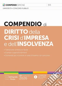 Compendio di diritto della crisi d'impresa e dell'insolvenza libro