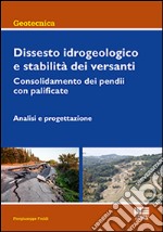 Dissesto idrogeologico e stabilità dei versanti. Consolidamento dei pendii con palificate. Analisi e progettazione