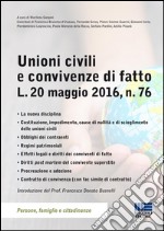 Unioni civili e convivenze di fatto libro