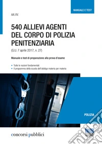 540 allievi agenti del corpo di polizia penitenziaria libro