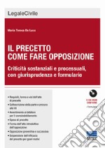 Il precetto come fare opposizione libro