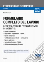 Formulario completo del lavoro libro