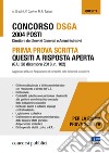 Concorso DSGA 2004 posti. Prima prova scritta. Quesiti a risposta aperta libro