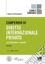 Compendio di diritto internazionale privato libro