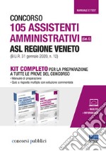 Concorso 105 assistenti amministrativi ASL Regione Veneto (cat. C) (B.U.R. 31 gennaio 2020, n. 12). Kit completo per la preparazione a tutte le prove del concorso. Con aggiornamento onilne libro