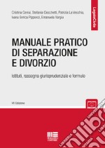 Manuale pratico di separazione e divorzio. Istituti, rassegna giurisprudenziale e formule libro