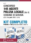 Kit concorso 145 agenti polizia locale (Cat. C) Comune di Genova (G.U. 18 agosto 2020, n. 64). Manuale + Test libro